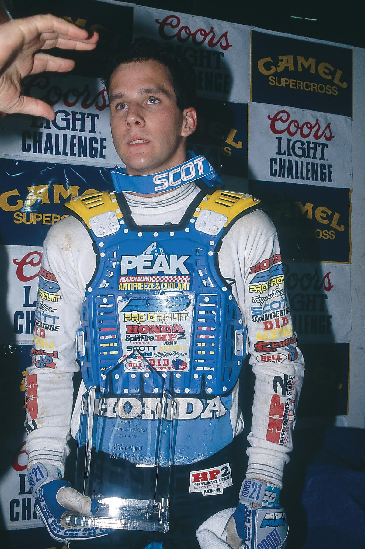 Brian Swink with Pro Circuit's first ever victory.